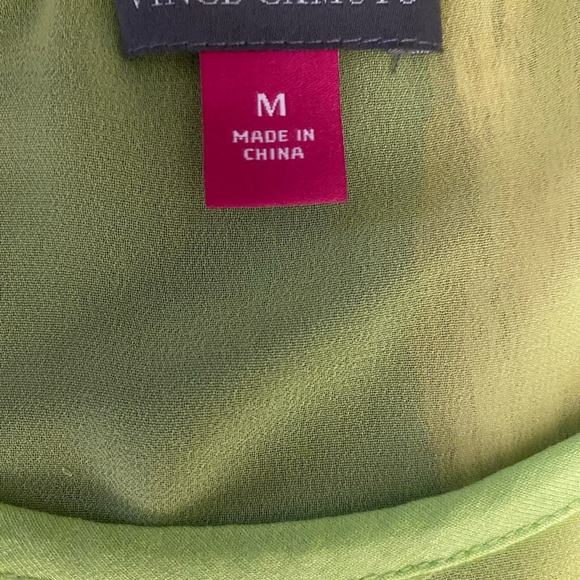 Vince Camuto Green Sleeveless Tank Top with Relaxed Fit - Picture 9 of 12